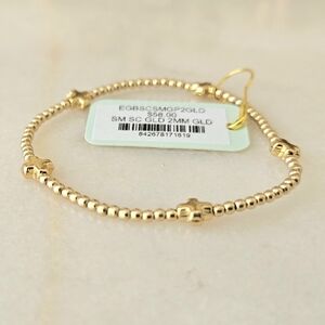 Egirl Enewton 2mm Signature Cross Gold Bracelet